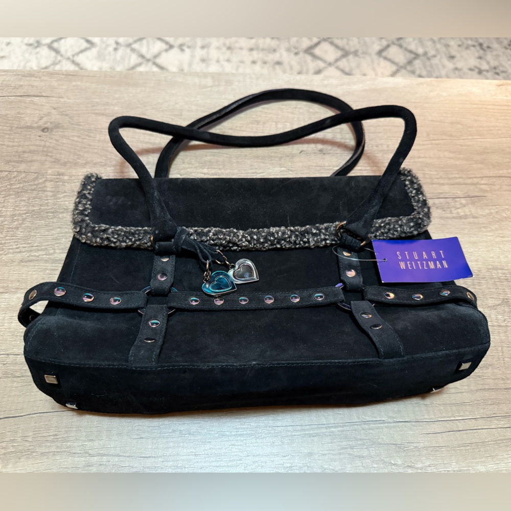 Stuart Weitzman Black Vintage Shoulder Purse